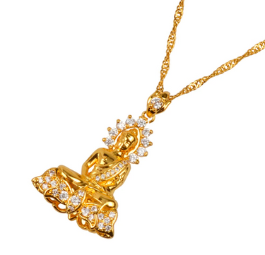 Garden Buddha Pendant Necklace-Your Soul Place